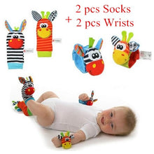 Load image into Gallery viewer, CUTE WRIST RATTLE AND FOOT FINDER SOCKS