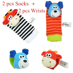 CUTE WRIST RATTLE AND FOOT FINDER SOCKS