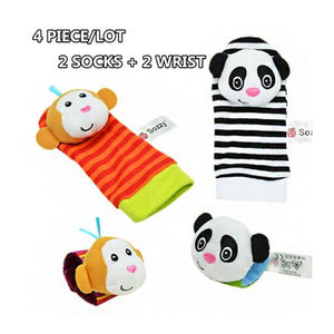 CUTE WRIST RATTLE AND FOOT FINDER SOCKS